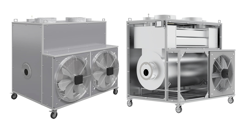 کوره هوای گرم افقی